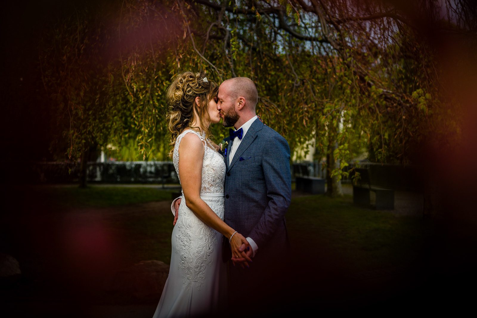 Wedding photos castle wedding Bavaria – bridal bouquet against a castle backdrop